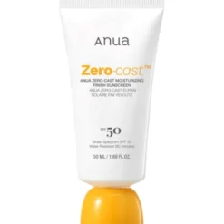 Anua zero-cast moisturizing finish sunscreen SPF50