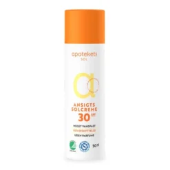 Apotekets ansigtssolcreme SPF30