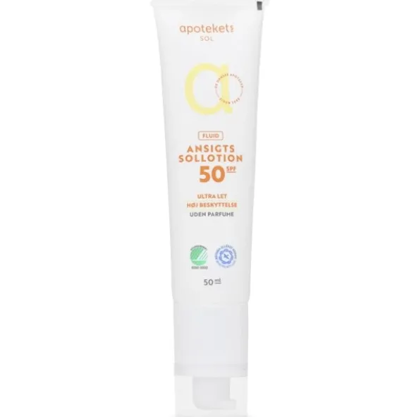 Apotekets ansigtssollotion fluid SPF50