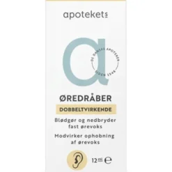 Apotekets øredråber dobbeltvirkende