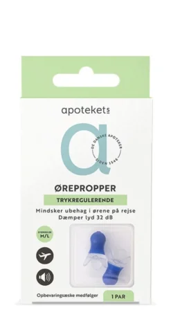 Apotekets ørepropper til flyrejser