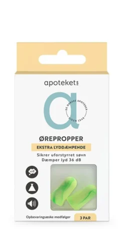 Apotekets støjdæmpende ørepropper 35db