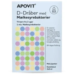 Apovit D-Dråber med mælkesyrebakterier