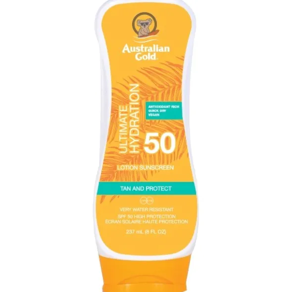 Australian Gold ultimate hydration sunscreen lotion SPF50
