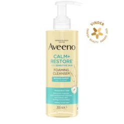 Aveeno Calm + Restore foaming cleanser