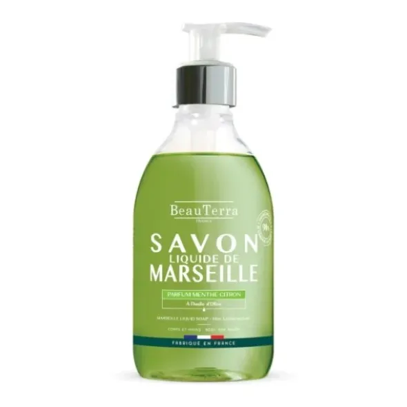 BeauTerra marselle liquid soap mint lemon