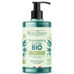 BeauTerra organic shampoo hemp & aloe vera