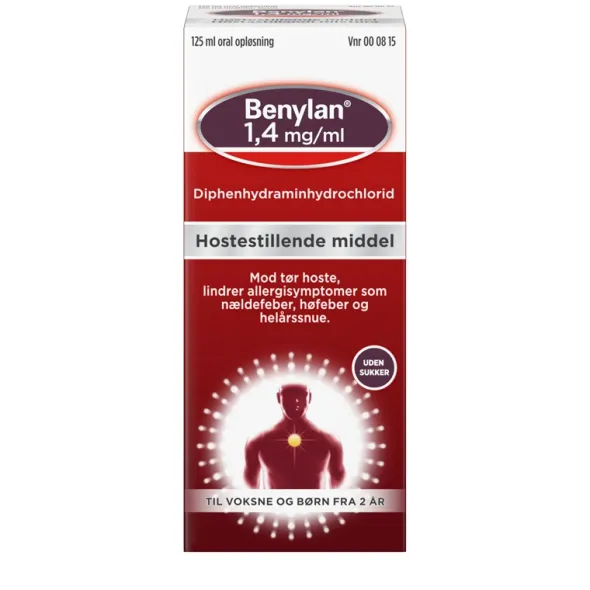 Benylan hostestillende rød