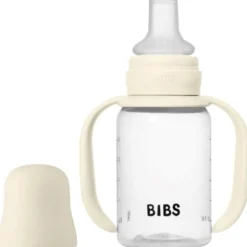 BIBS baby sippy bottle ivory