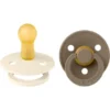 BIBS Colour size 2 ivory/dark oak
