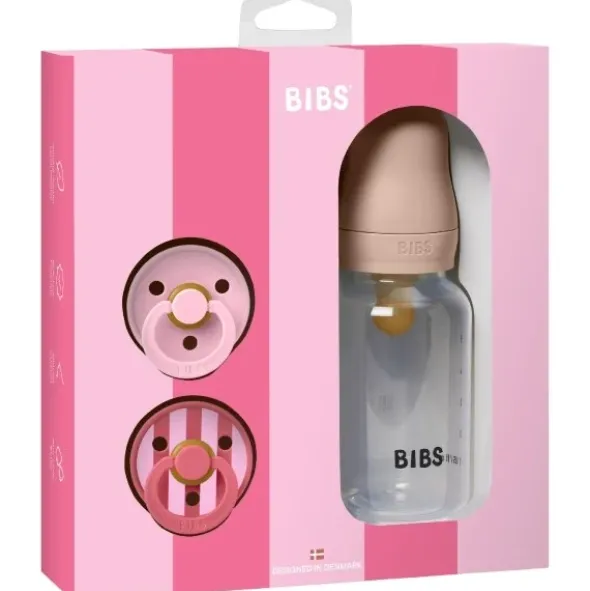 BIBS gift set baby sprinkle blush