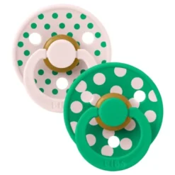 BIBS Studio Colour size 2 polka petal/cactus