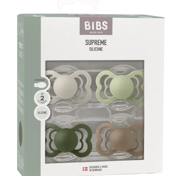BIBS Supreme size 2 sand/sage/huntergreen/dark oak