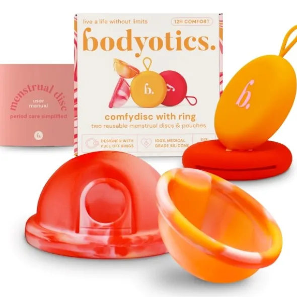 Bodyotics menstruationsdisk sæt orange/pink