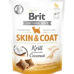 Brit Care dog functional snack skin & coat krill