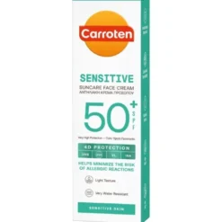 Carroten sensitive suncare face cream SPF 50+
