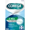 Corega tabs 3 minutter