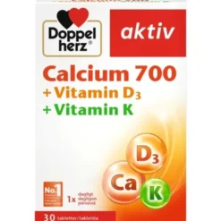 Doppelherz Calcium 700 + Vitamin D3 + Vitamin K