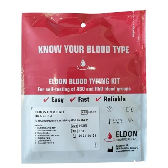 Eldon blodtypetest 2511