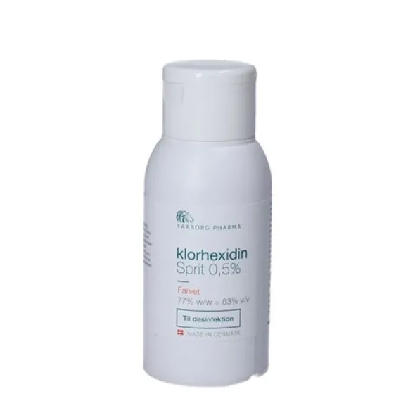 Faaborg Pharma klorhexidin sprit farvet