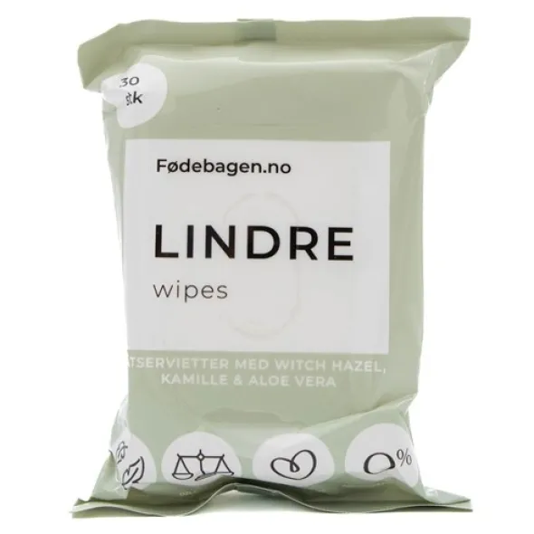 Fødebagen lindre wipes