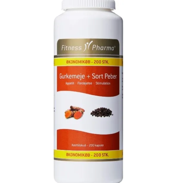 Fitness Pharma gurkemeje + sort peber
