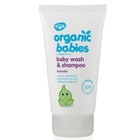 Green People organic babies baby wash and shampoo lavender