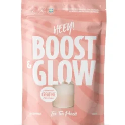Heey! boost & glow creatine ice tea peach