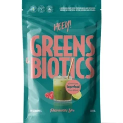 Heey! greens & biotics superfood raspberry lime
