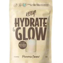Heey! hydrate & glow electrolytes pineapple coconut