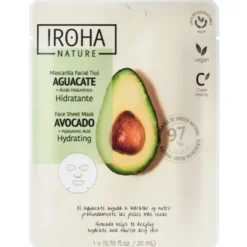 IROHA hydrating face sheet mask avocado