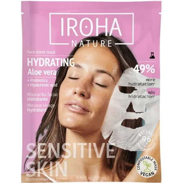 IROHA hydrating face sheet mask aloe vera