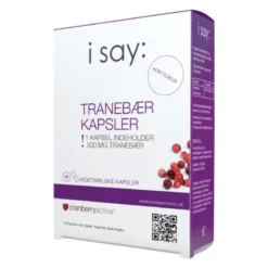 I say: tranebær kapsler