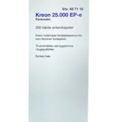 Kreon lipase 25.000 ep-e ent 2care4