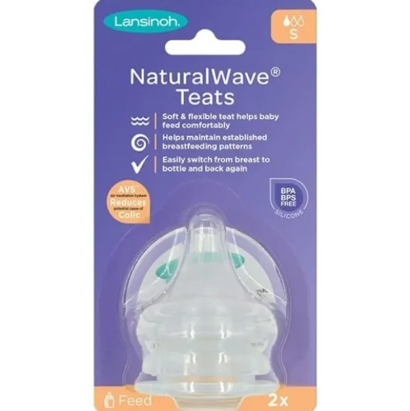 Lansinoh naturalwave flaskesut slow flow