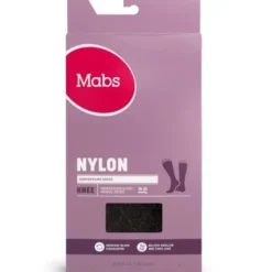 Mabs nylon knæstrømpe
