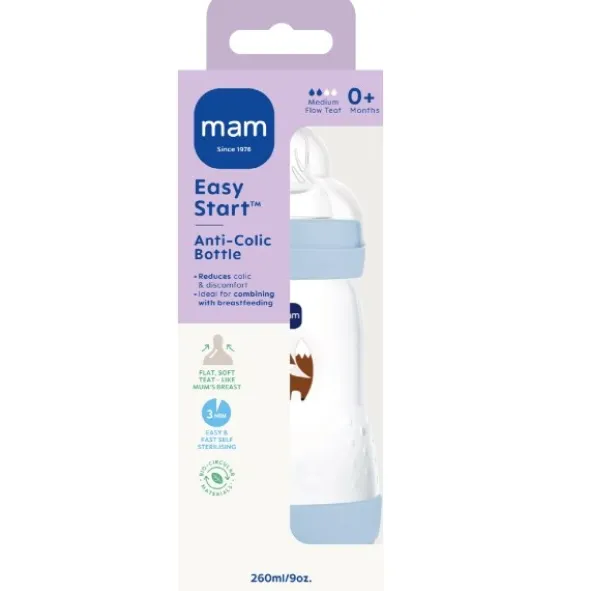 MAM Easy Start anti-colic bottle blue