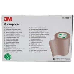 Micropore kirurgisk tape brun