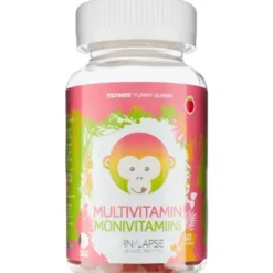 Monkids multivitamin hindbær