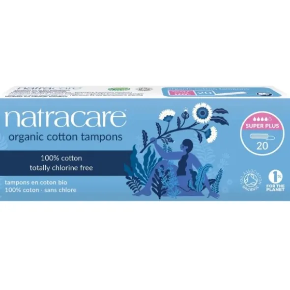 Natracare tampon super plus u/ indføringshylster