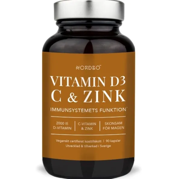 NORDBO vitamin D3, C & zink