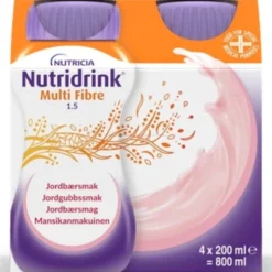 Nutridrink Multi Fibre jordbær