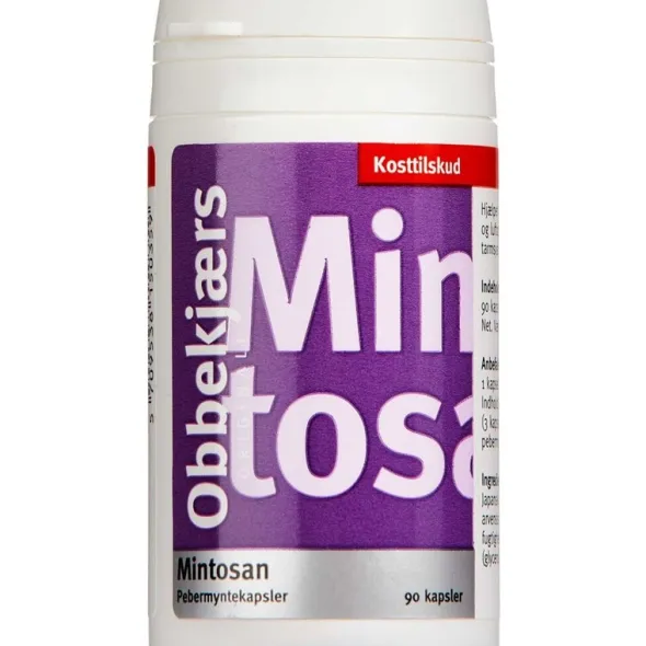 Obbekjærs mintosan pebermynte kapsler