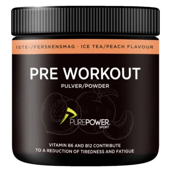 Pure Power pre workout powder ice tea/peach