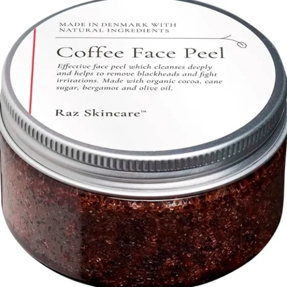 Raz Skincare coffee face peel