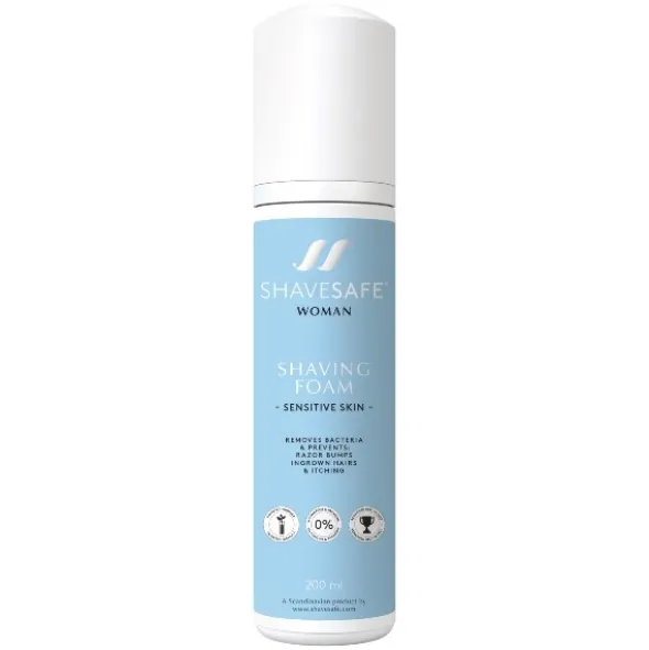 Shavesafe woman shaving foam