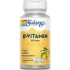 Solaray d-vitamin sugetabletter 50 mcg