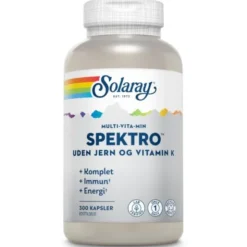 Solaray spektro multi-vita-min uden jern og vitamin K