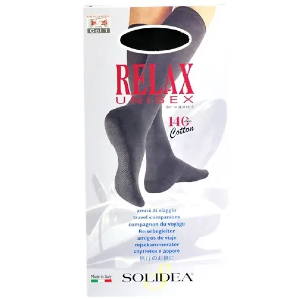 Solidea relax unisex cotton 140d sort s