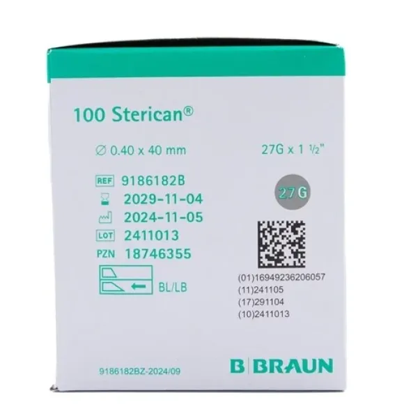 Sterican kanyle grå 27g